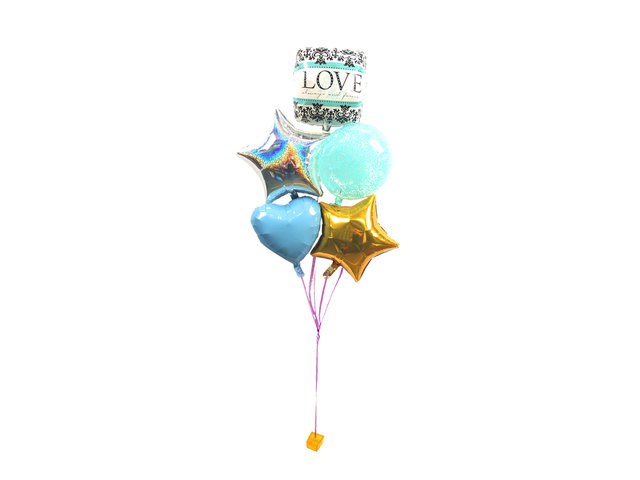 Balloon Gift - Romantic helium balloon X5 (A) - BH0223A4 Photo